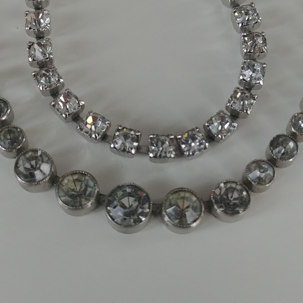 Vintage Crystal Necklace And Bracelet